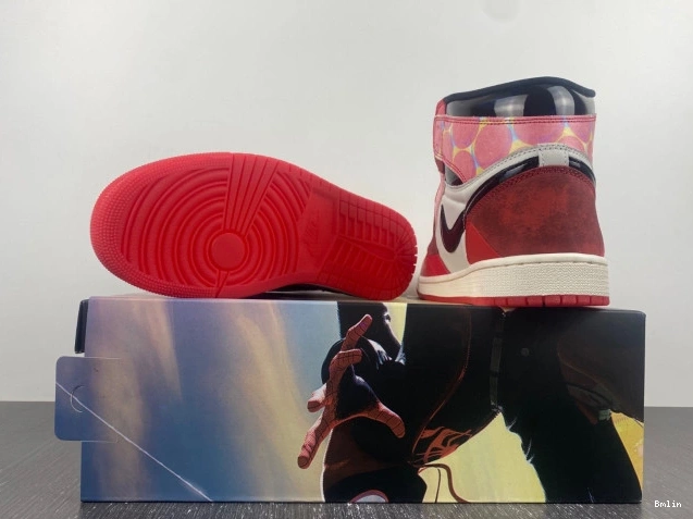 Bmlin shoes OG Spider-Verse DV1748-601 Across Spider-Man Jordan High the 1 0710